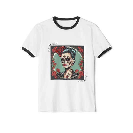 Vintage Sugar Skull Ringer Tee
