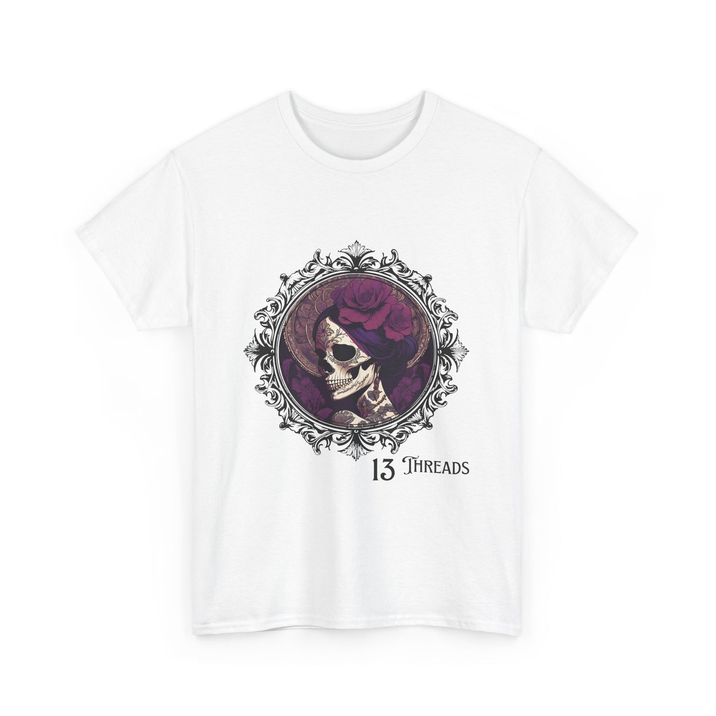 Victorian Skull 13 Threads T-shirt