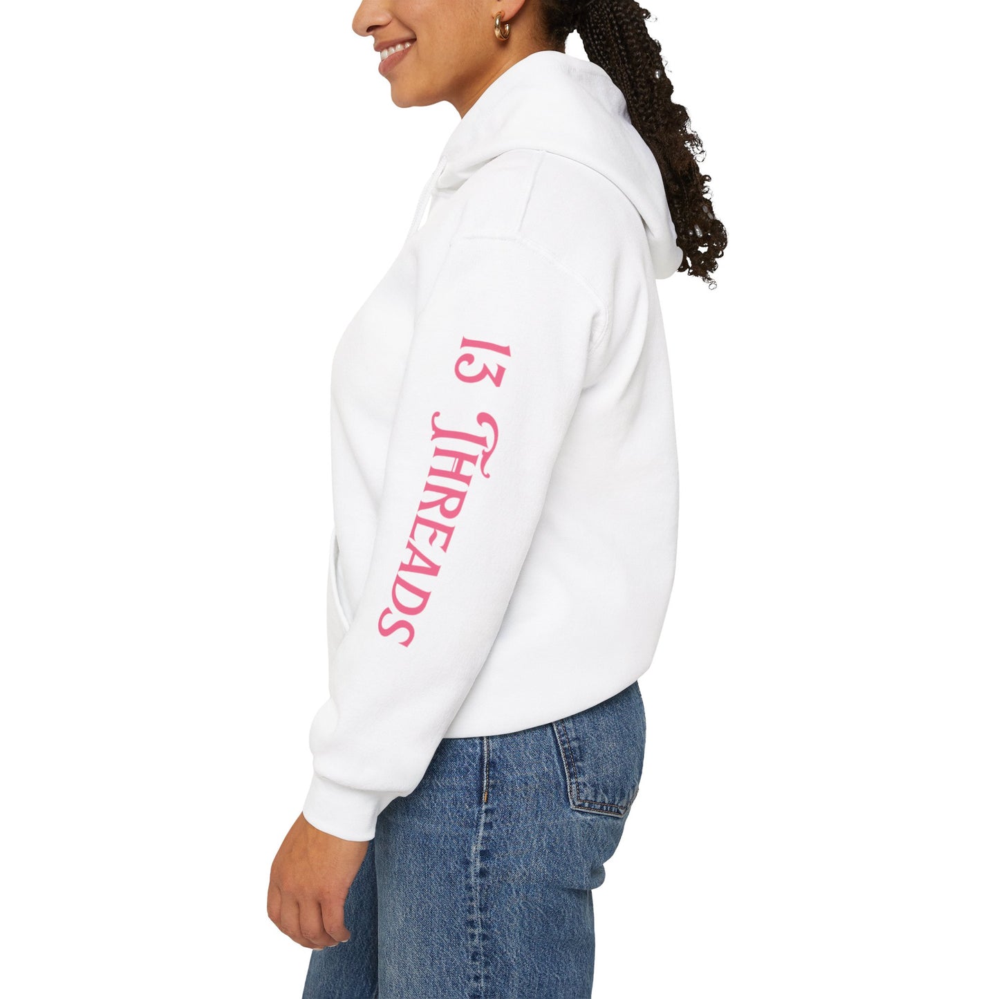 Pink Cue Ball 13 Threads Branded Hoodie