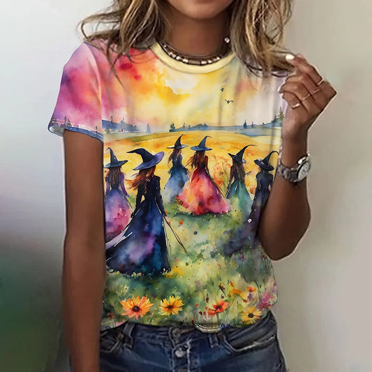 Witches In A Flower Field T-Shirt