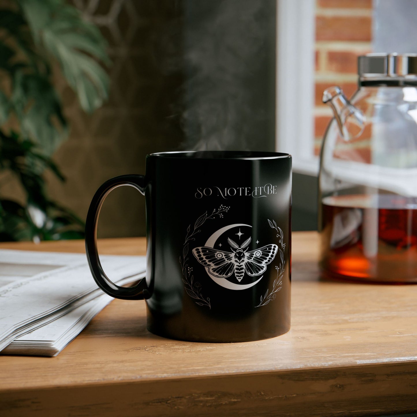 So Mote It Be Black Mug (11oz)