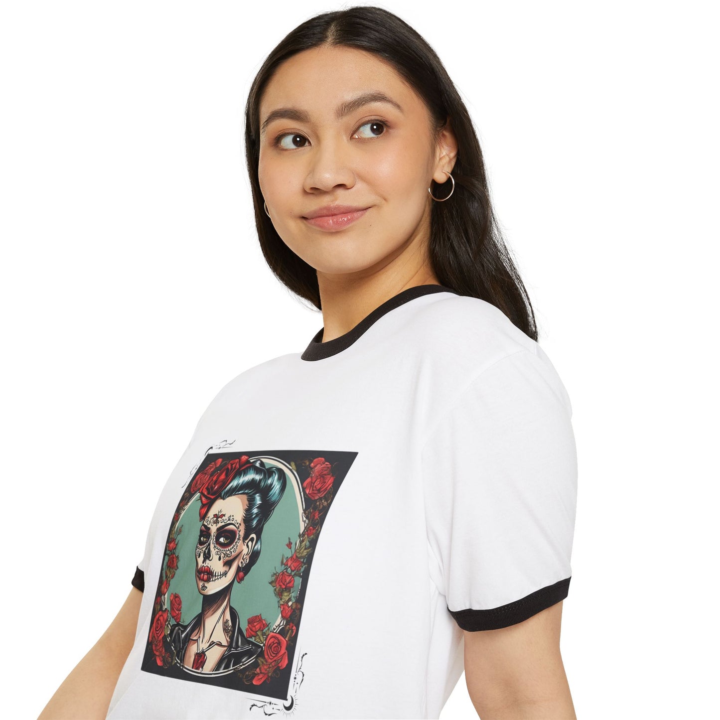 Vintage Sugar Skull Ringer Tee