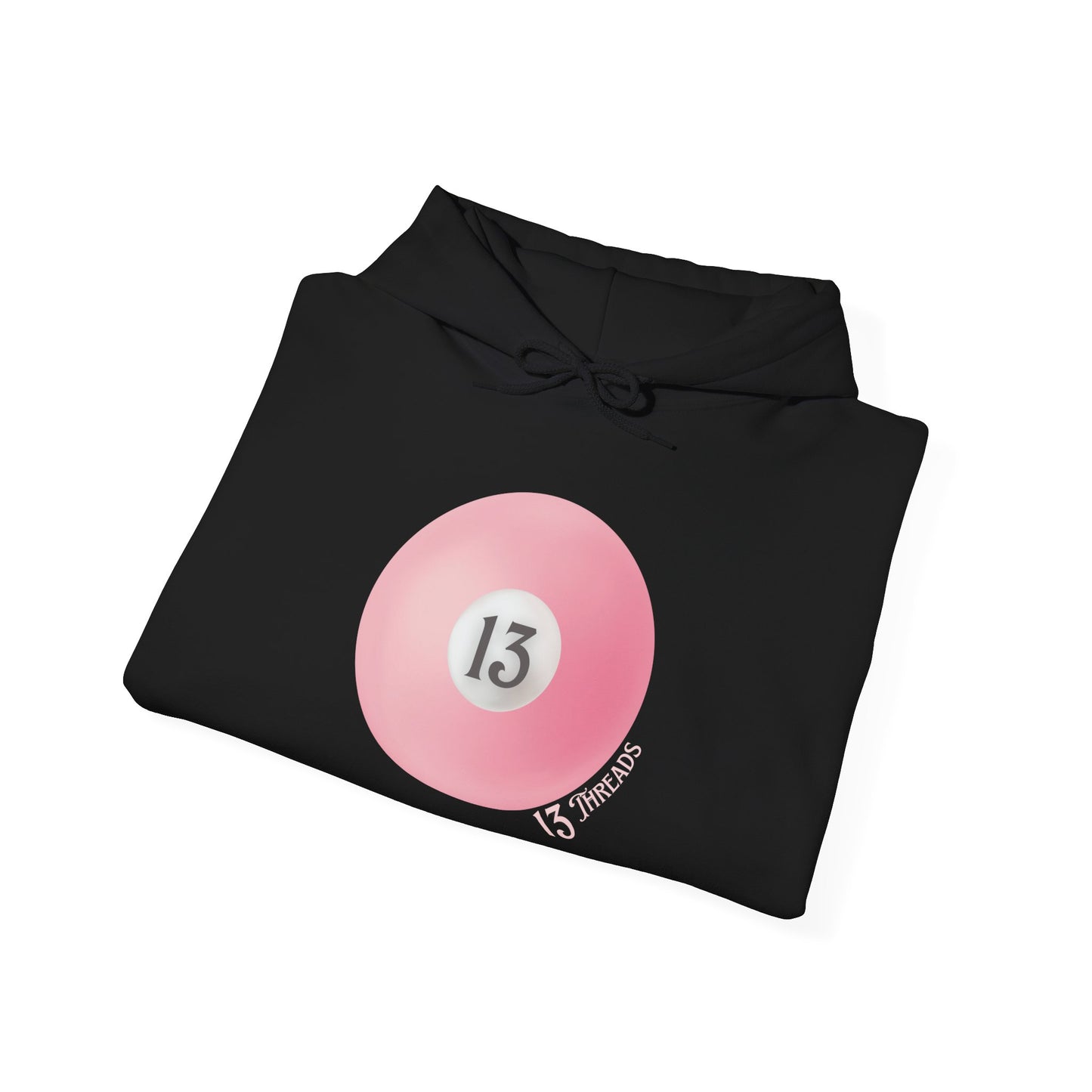 Pink Cue Ball 13 Threads Branded Hoodie